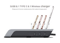 متعدد الأجهزة 45W USB C Ports QI Wireless Charging Station